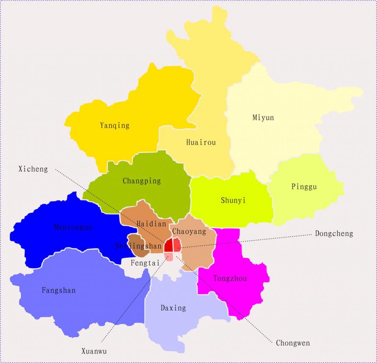 Pekín, China mapa