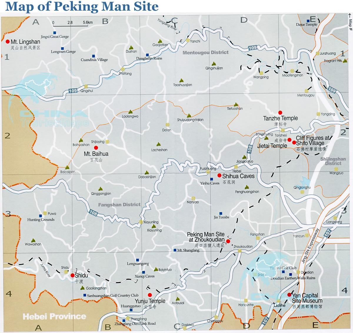 mapa de Pekín