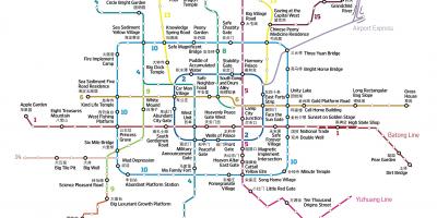 Mapa de baidu mapa de Beijing