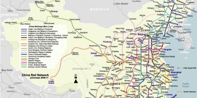 De ferrocarril de Beijing mapa