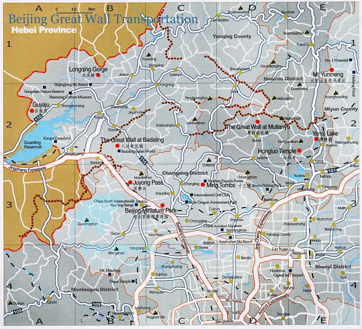 mapa de Beijing de tránsito