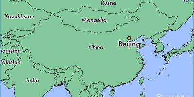 Pekín, China mapa del mundo