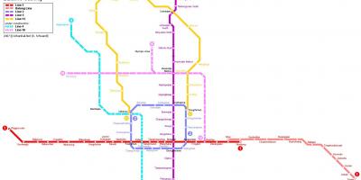 Mapa de Beijing metro de la ciudad de