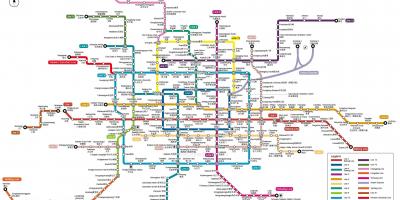 Mapa de la estación de metro de Beijing