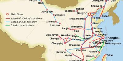 Shanghai tren bala mapa