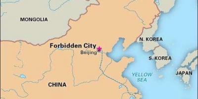 La ciudad prohibida de China mapa