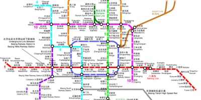 Beijing mapa del metro de 2016