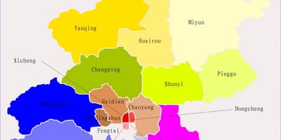 Pekín, China mapa